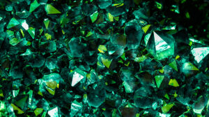 Green emeralds for St. Patrick's Day