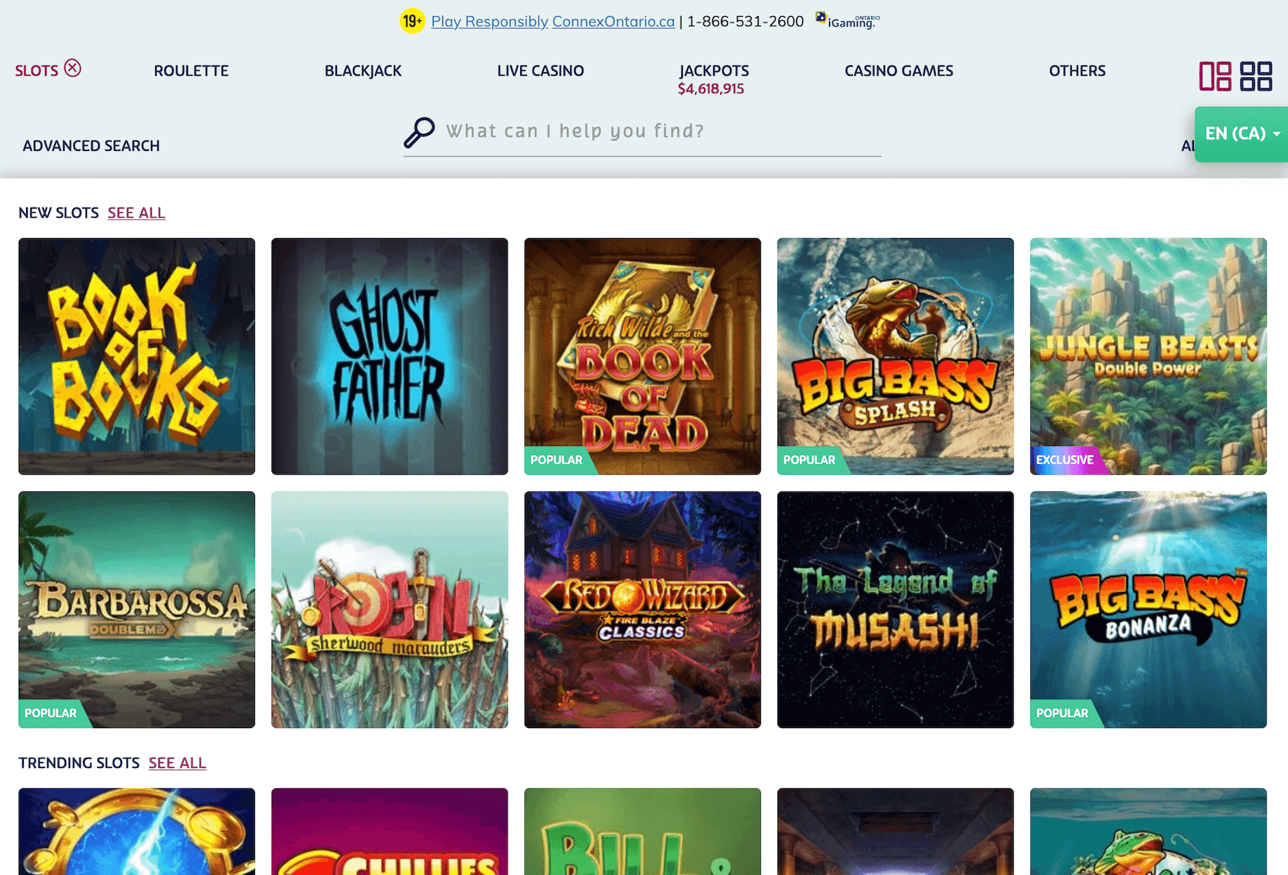 PlayOJO Ontario Slots