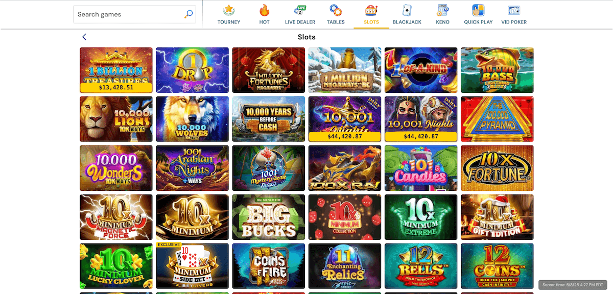 BetRivers Casino Ontario Slots