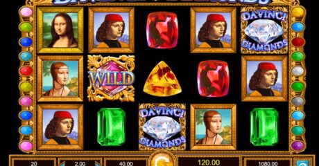 Vista de Da Vinci Diamonds juego en línea