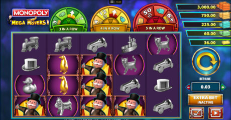 Vista de Monopoly Slot juego en línea