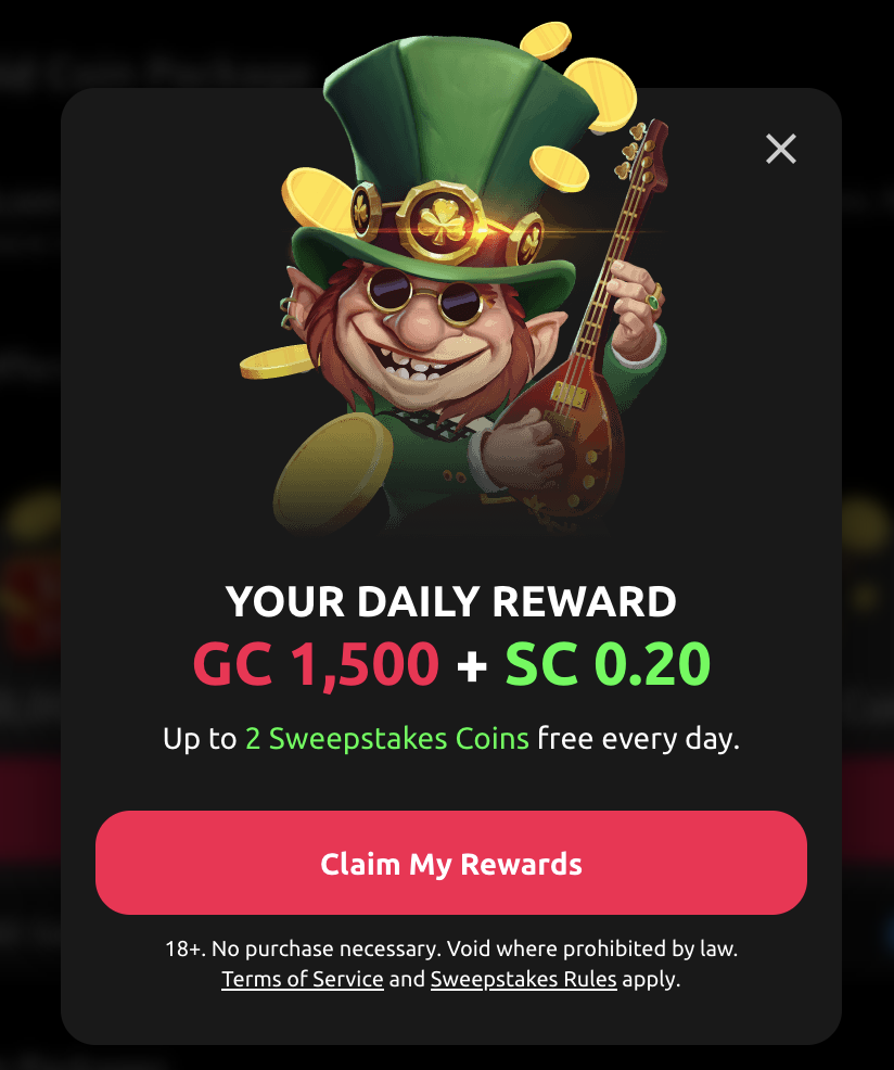 McLuck Daily No Deposit Bonus