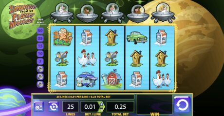 Vista de Invaders from the Planet Moolah juego en línea
