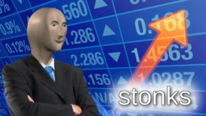 Stocks Arrow going up