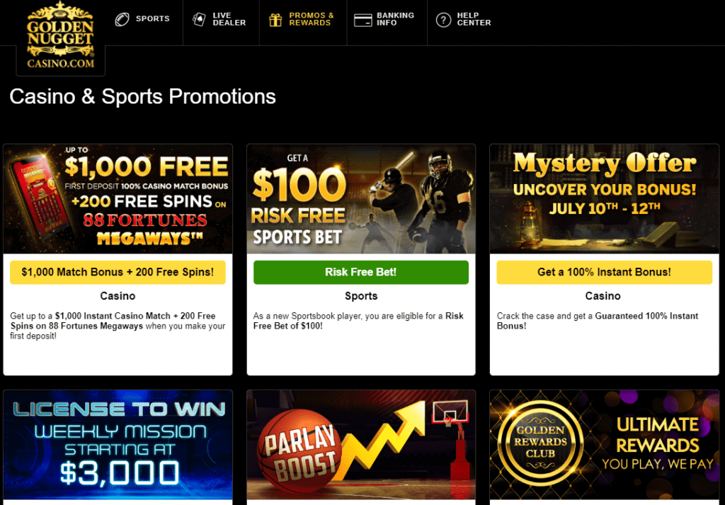 Golden Nugget Sportsbook Promo Code 2021 100 Free Bet
