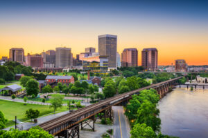 Richmond Virginia Downtown Skyline