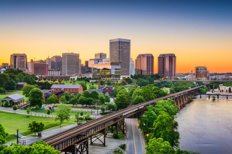 Richmond Virginia Downtown Skyline