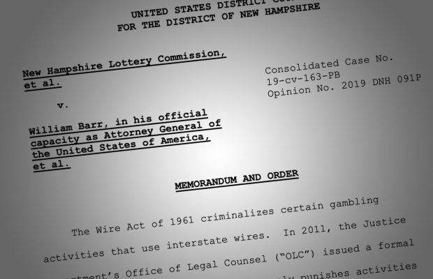 Wire act opinion DOJ