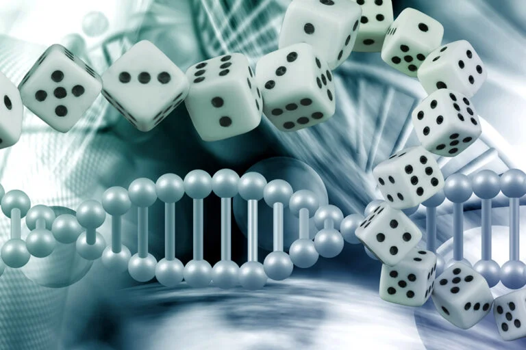 Genetics are one factor influencing addiction, including gambling addiction.