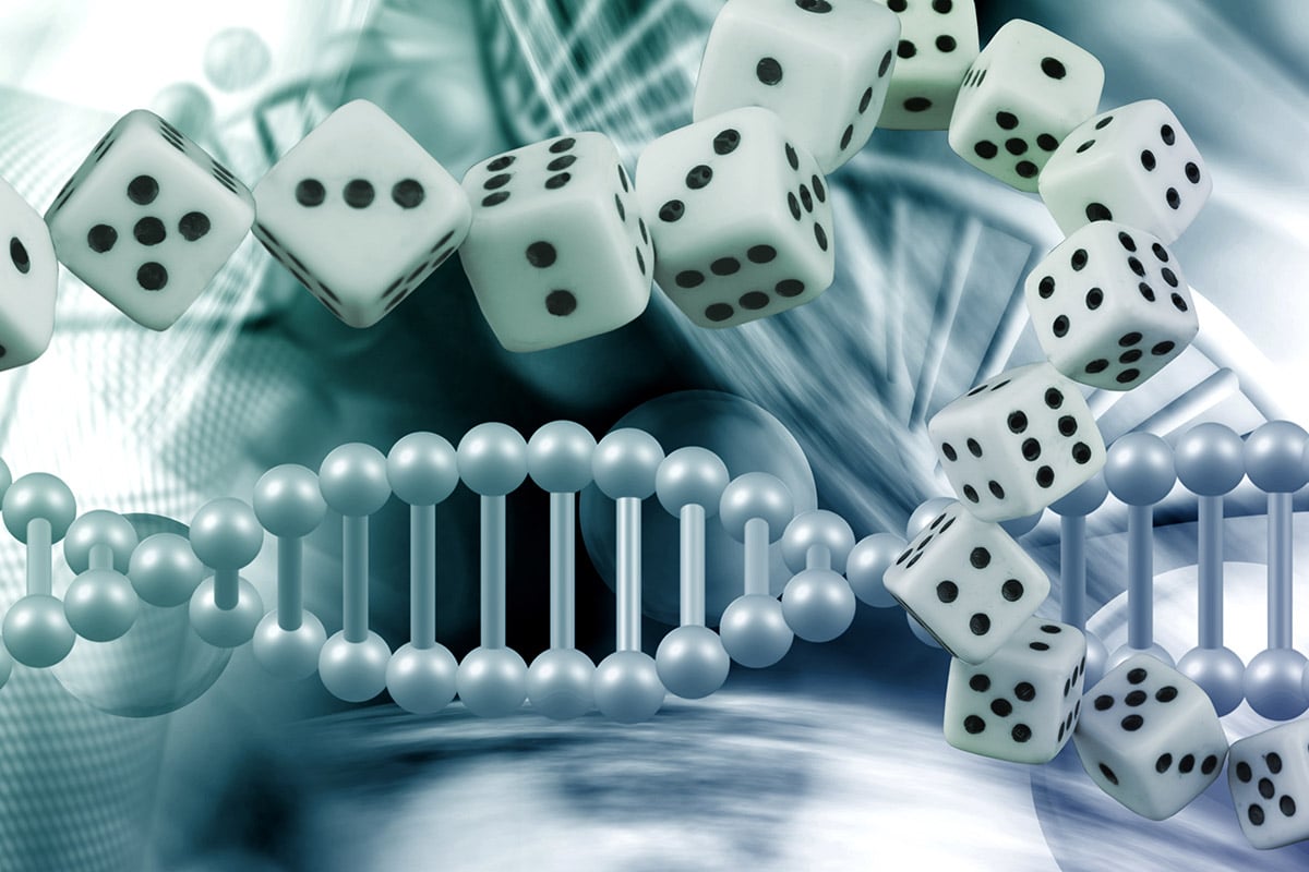 Genetics are one factor influencing addiction, including gambling addiction.