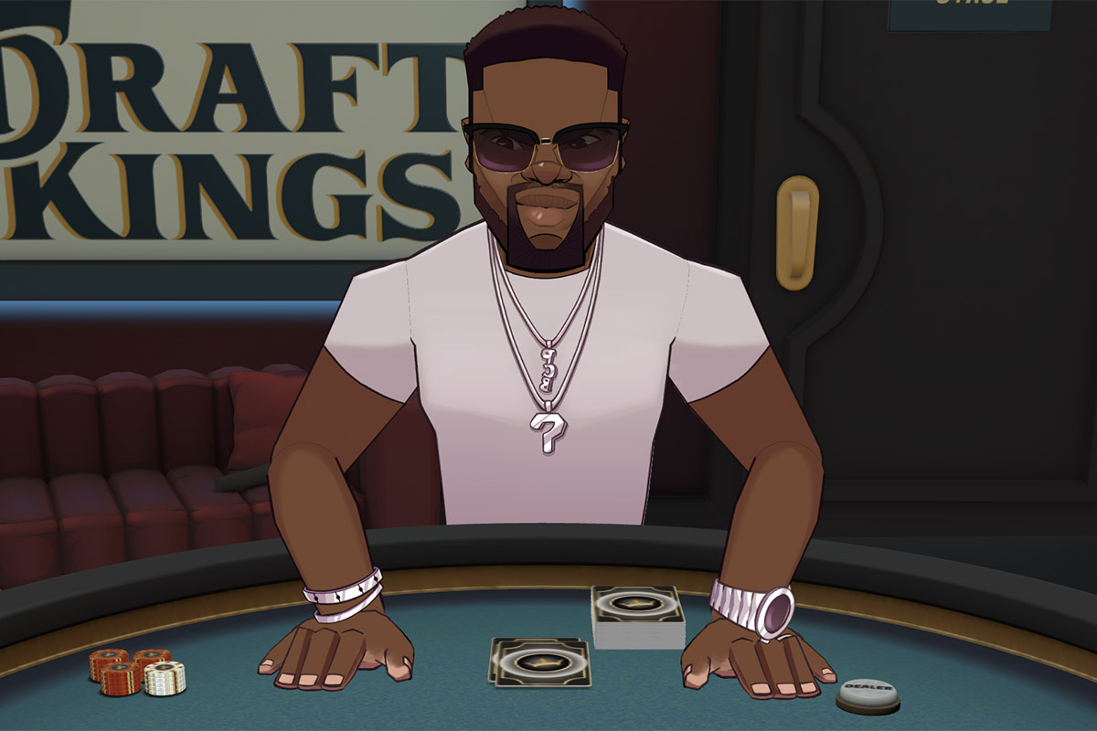 Kevin Hart is your virtual opponent in DraftKings' new Casino Hold'em game.
