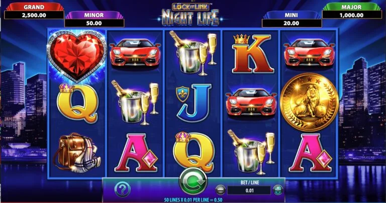Lock It Link Night Life Slot Screenshot