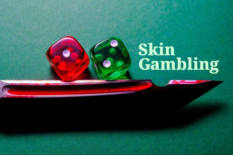 Skin gambling allows players to wager virtual items like rare cosmetic knives.