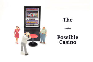 Tiny 16-machine casinos pop up in Las Vegas for 8 hours at a time to satisfy licensing rules.