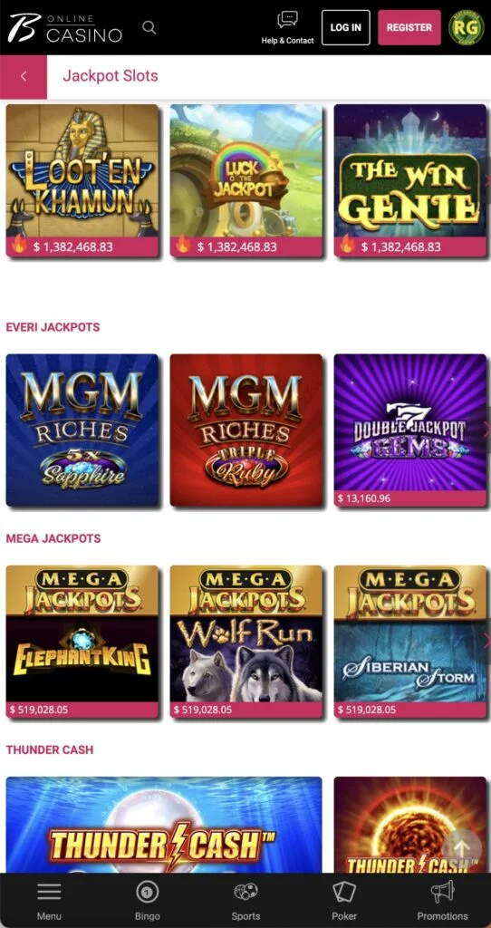 Borgata Casino Online Screenshot