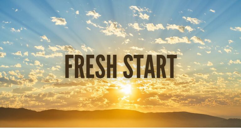 illinois bill passes that would allow casinos to hire people  felony convictions. image of cloudy sunrise  fresh start text in center