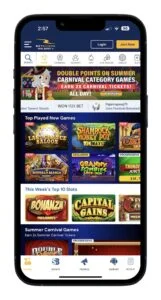 BetRivers App Home Screenshot