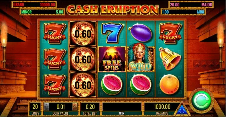 Cash Eruption Online Slot Screenshot
