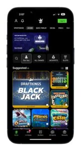 DraftKings App Home Screenshot