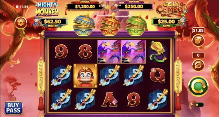 Mighty Monkey Coin Combo Slot Machine Online Screenshot