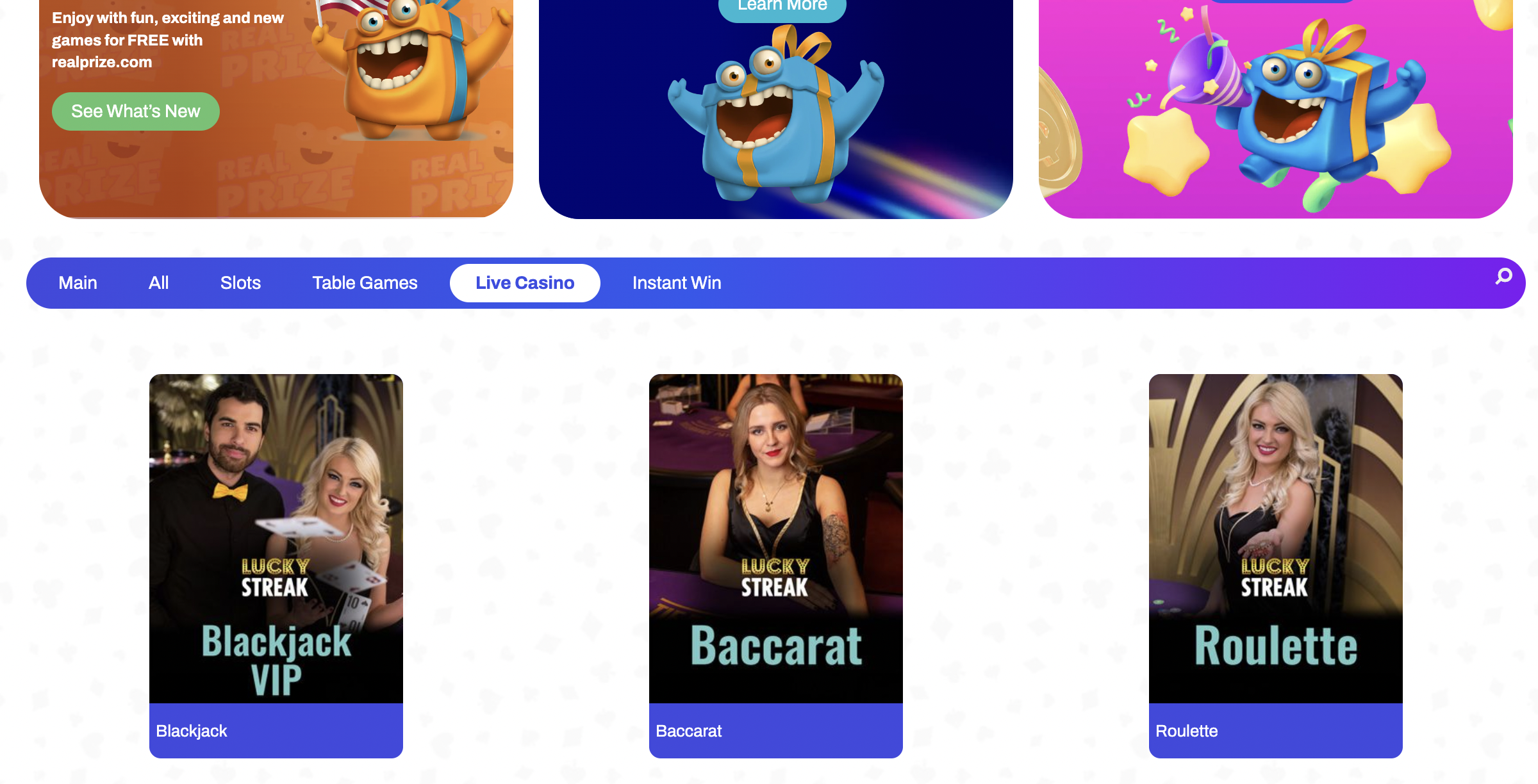 RealPrize bonus code and welcome promo