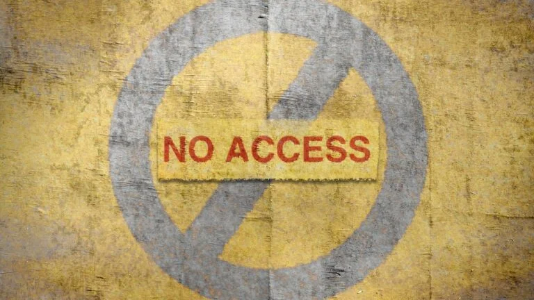 illinois backtracks on gambling license issued to mob connected man no access in red inside grey prohibition circle on gold background