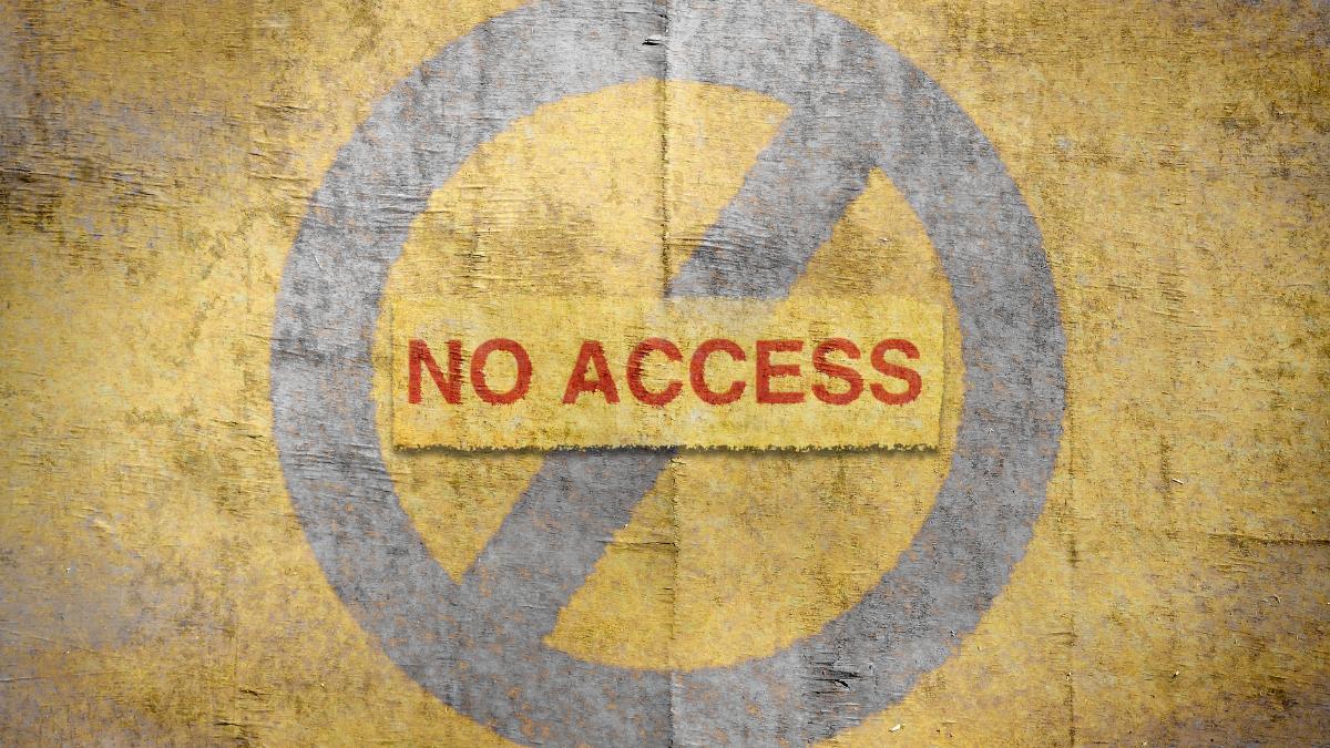 illinois backtracks on gambling license issued to mob connected man no access in red inside grey prohibition circle on gold background