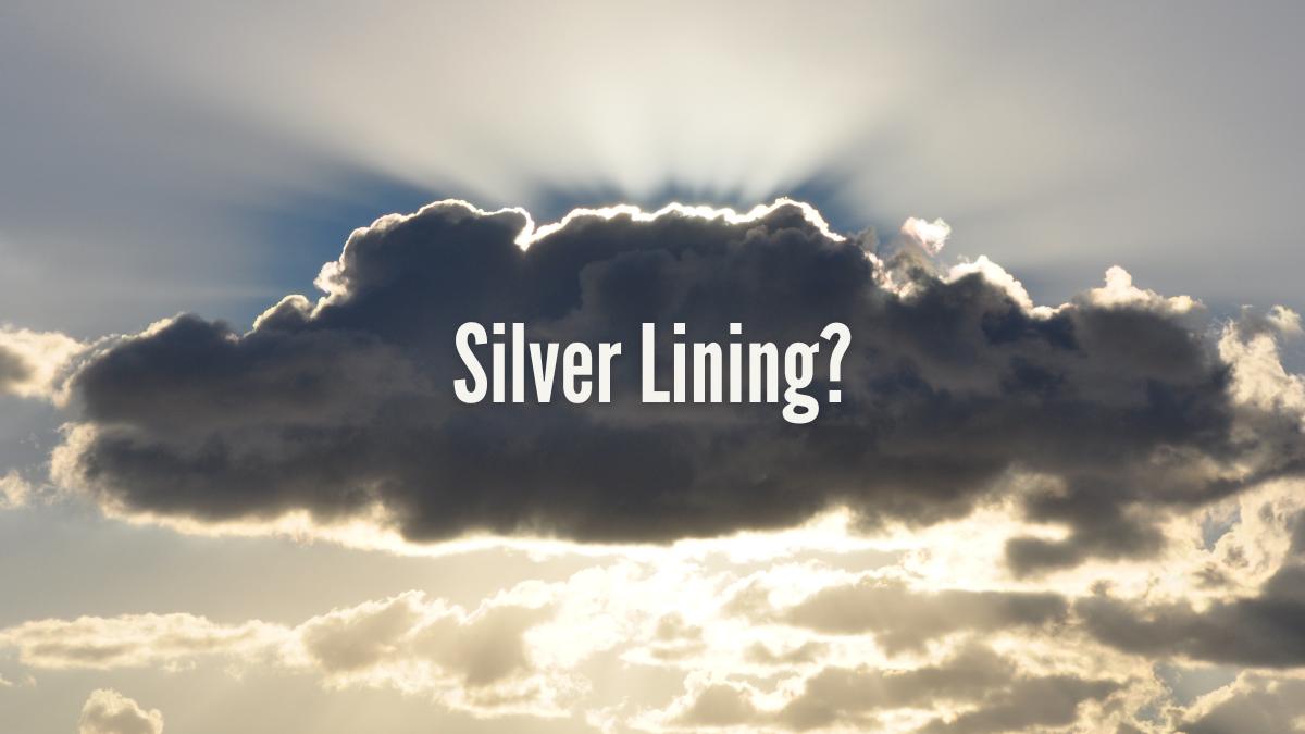 weight loss drugs like ozempic may help curb gambling addiction for some. Image: backlit cloud white text reads: silver lining?