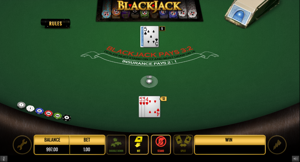 Blackjack Step Three