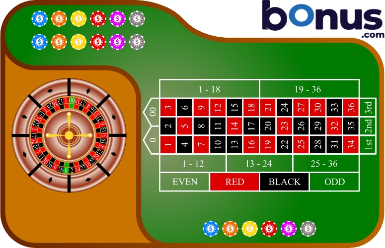 Roulette Table and Wheel  Bonus logo