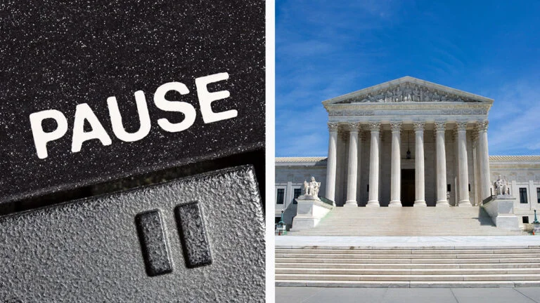 The Supreme Court has pressed pause on Florida sports betting.