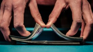 colorado ameristar card-counting case to procees after partial dismissal. close of of hands shuffling cards