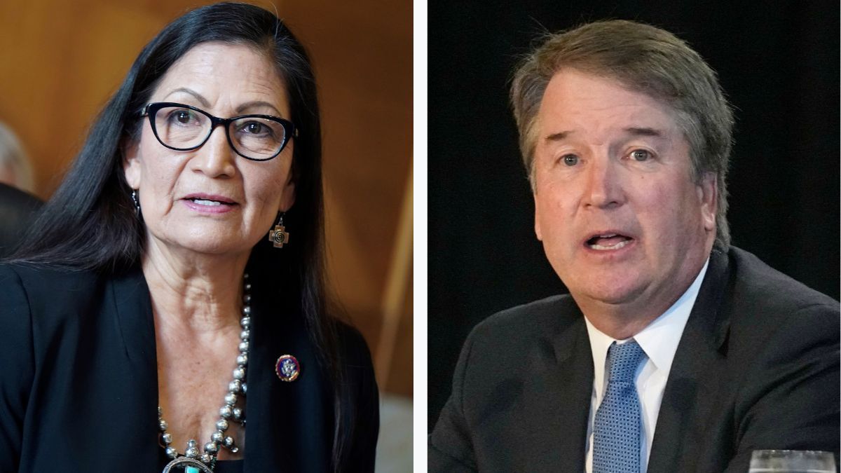 scotus denis stay in west flagler sports betting case but offers plaintiff new angle. left image: Secretary of the INterior Debra Haaland RIght Image: Supreme Court Justice Brett Kavanaugh