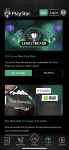 PlayStar Casino NJ Screenshot Promos