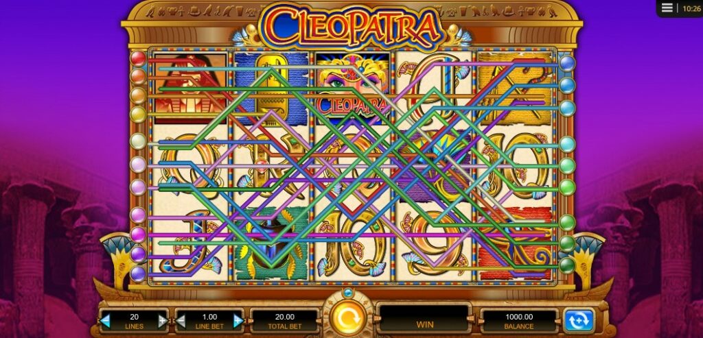 Cleopatra Paylines