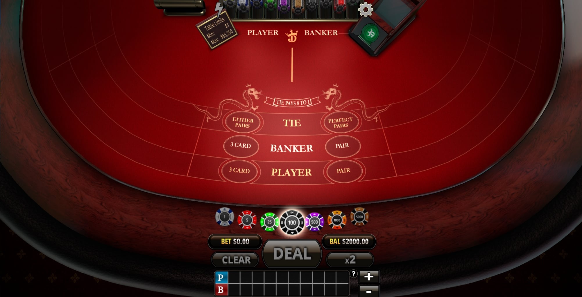 DraftKings Baccarat