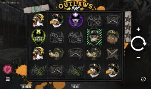Outlaws Inc. is a slot game by Hacksaw Gaming featuring animals who are outlaw bikers, and a complex multipliers mechanic.