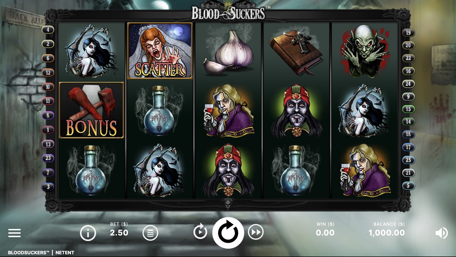 Blood Suckers Slot Screenshot