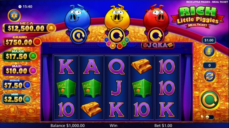 Rich Little Piggies - Meal Ticket slot