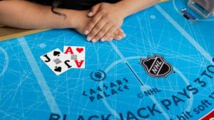 caesars entertainment and evolution launched a new nhl-branded live dealer blackjack game just ahead of the stanley cup playoffs.