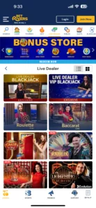 BetRivers Casino NJ Live Dealer Screenshot