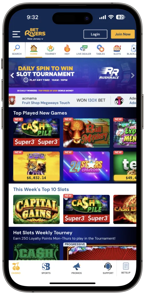 BetRivers Casino NJ Home