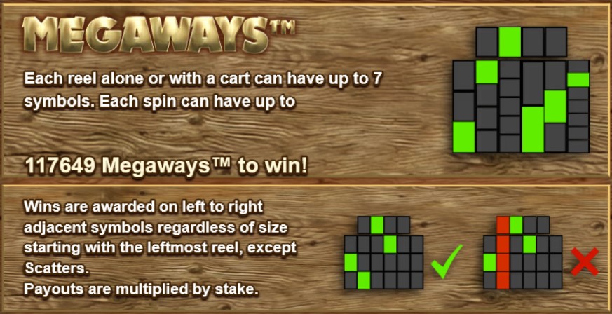 Bonanza Paytable 1