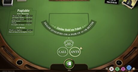 Casino Hold'em Poker NetEnt Screenshot