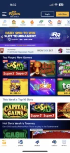 BetRivers Casino NJ Homepage Screenshot