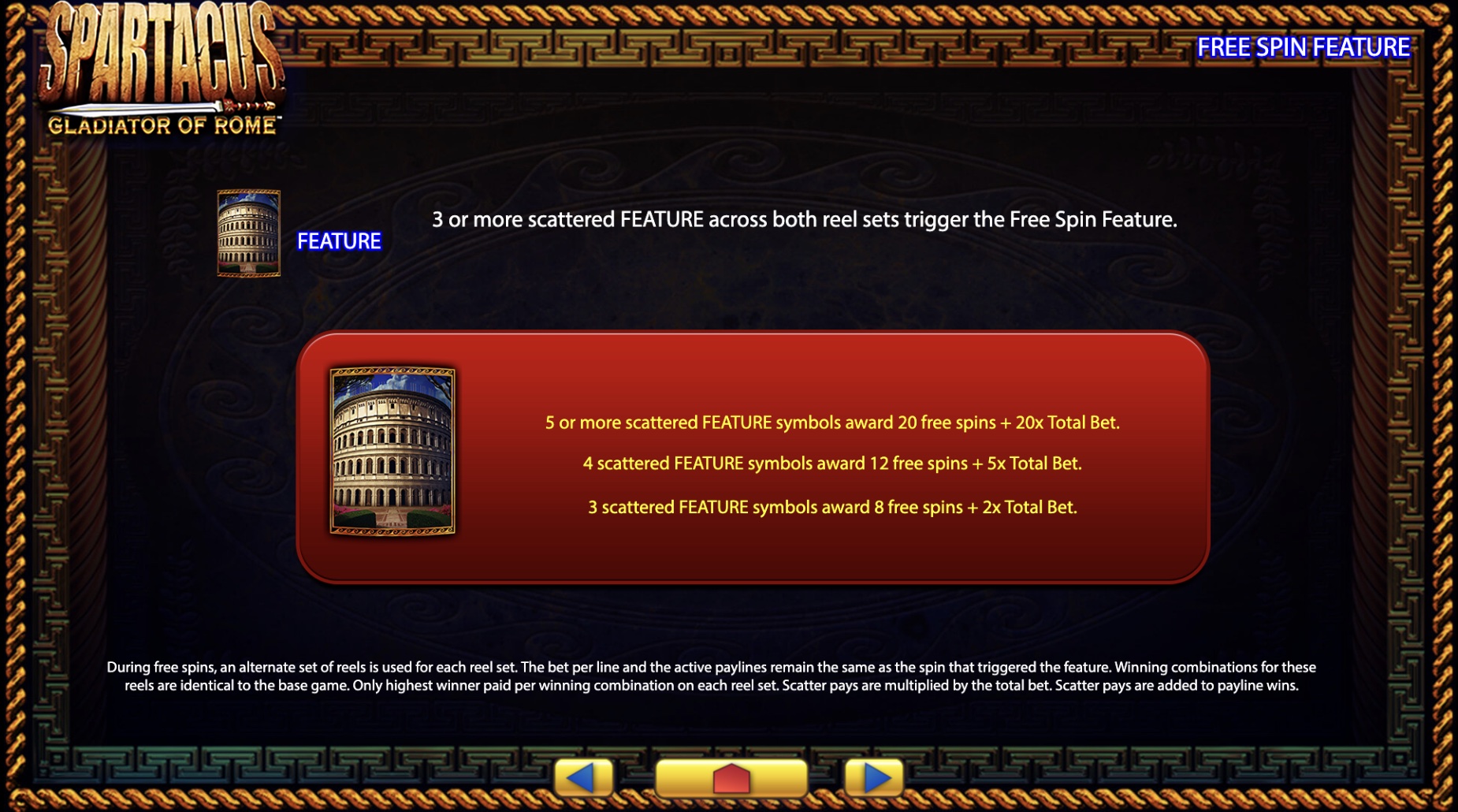 Spartacus Gladiator of Rome Bonus Feature screenshot