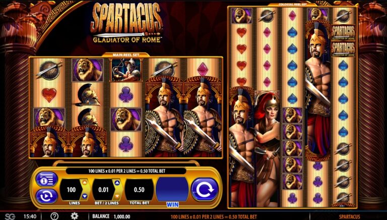 Spartacus Gladiator of Rome slot screenshot