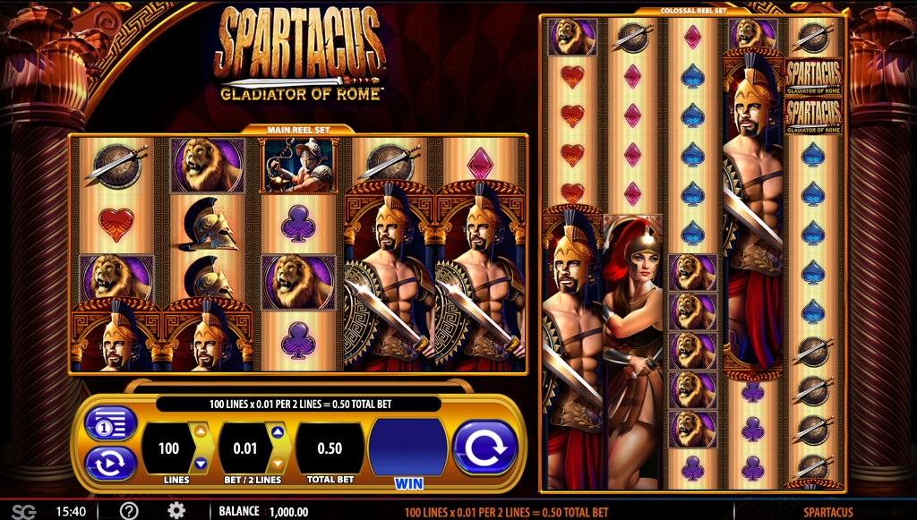 Spartacus Gladiator of Rome slot screenshot