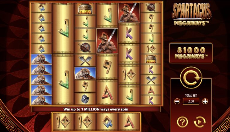 Spartacus MEGAWAYS Slot Screenshot