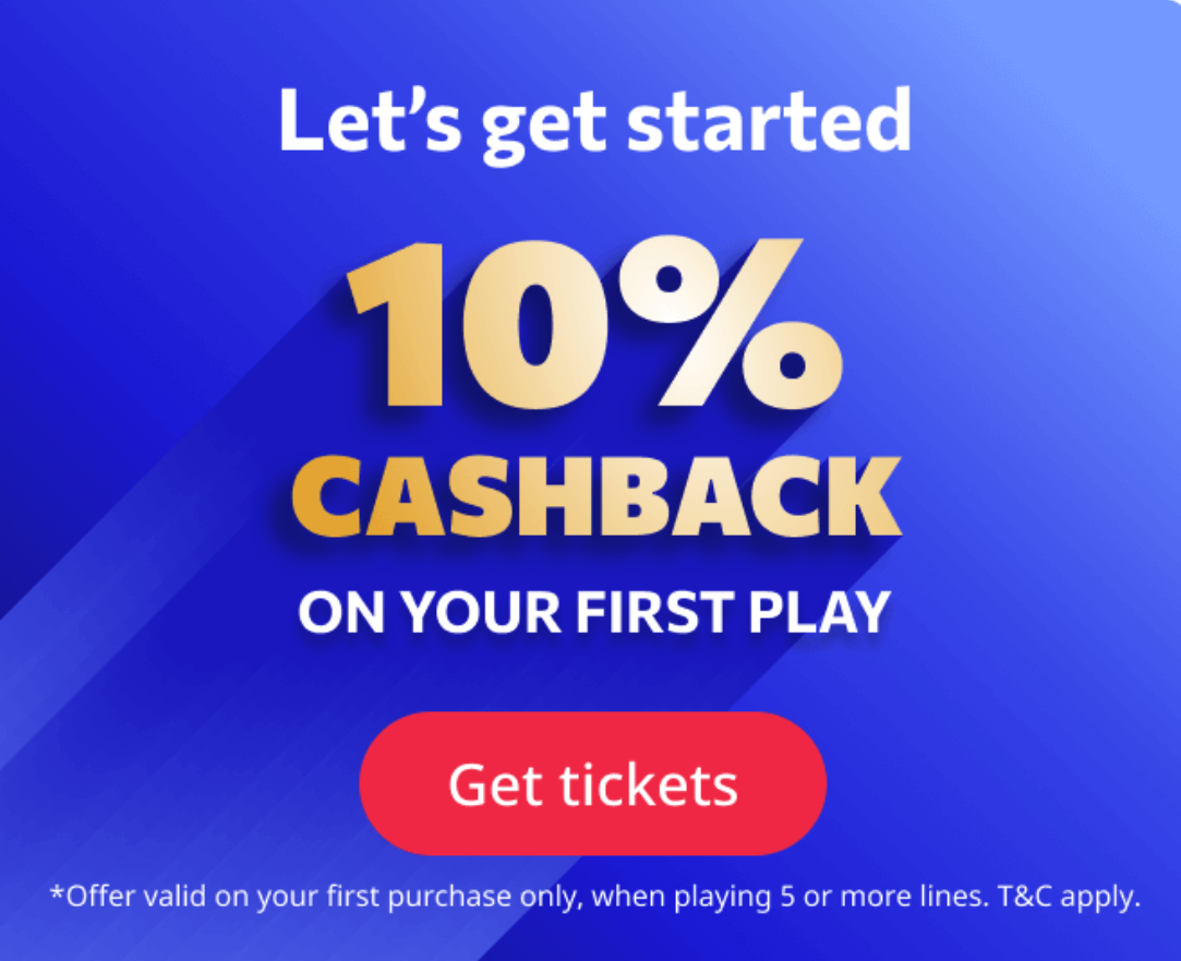 Use our exclusive TheLotter promo code and get a 10% cashback sign-up offer on your first purchase. Terms and conditions apply.